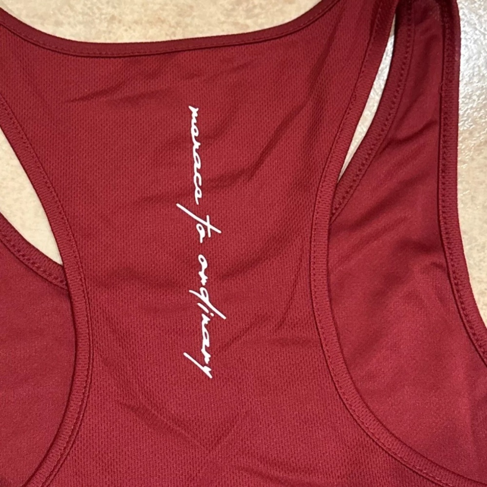 Jed North Workout Tank Top - Maroon - Picture 2 of 4
